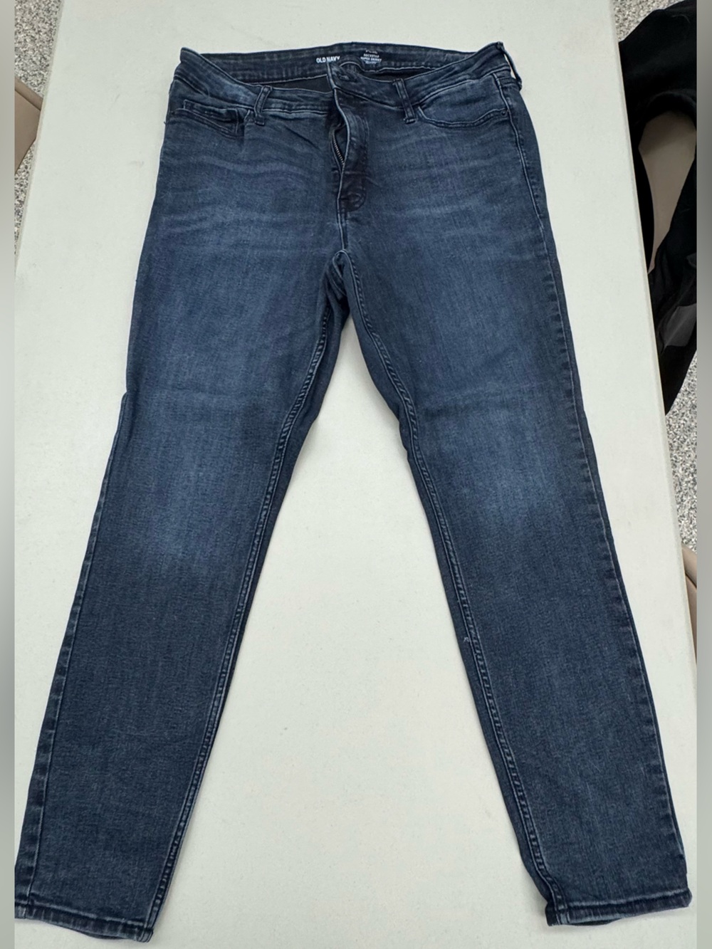 Old Navy Plus Size Women's Rockstar Super Skinny Jeans in Dark Blue Denim